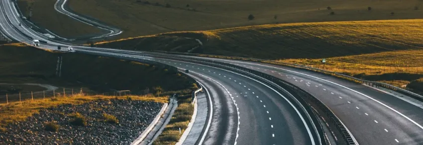 Highway in a rural area